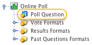 A Poll Question asset