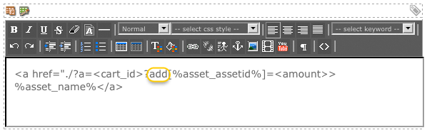 The Dynamic Parameter added to the HTML structure