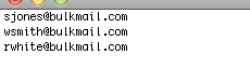 An example Delete Bulkmail Users Text file