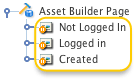 The additional dependant assets of an Asset Builder Page