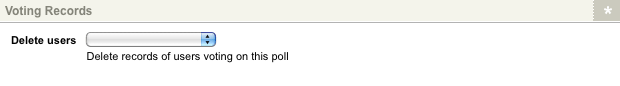 Additional fields in the Voting Records section on the Details screen of a Poll Question