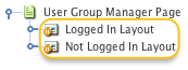 The additional dependant assets for a User Group Manager Page