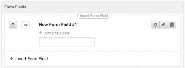 A new form field on the Custom Form