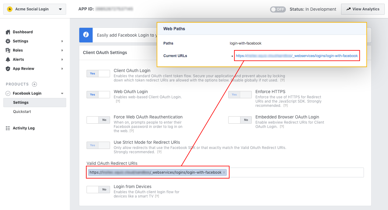 php - How to set Cancel url in facebook app used for oauth 2 signup/login?  - Stack Overflow