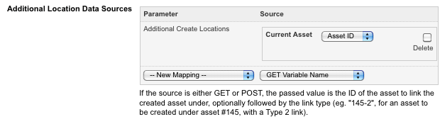 The Current Asset Additional Location Source Dynamic Parameter
